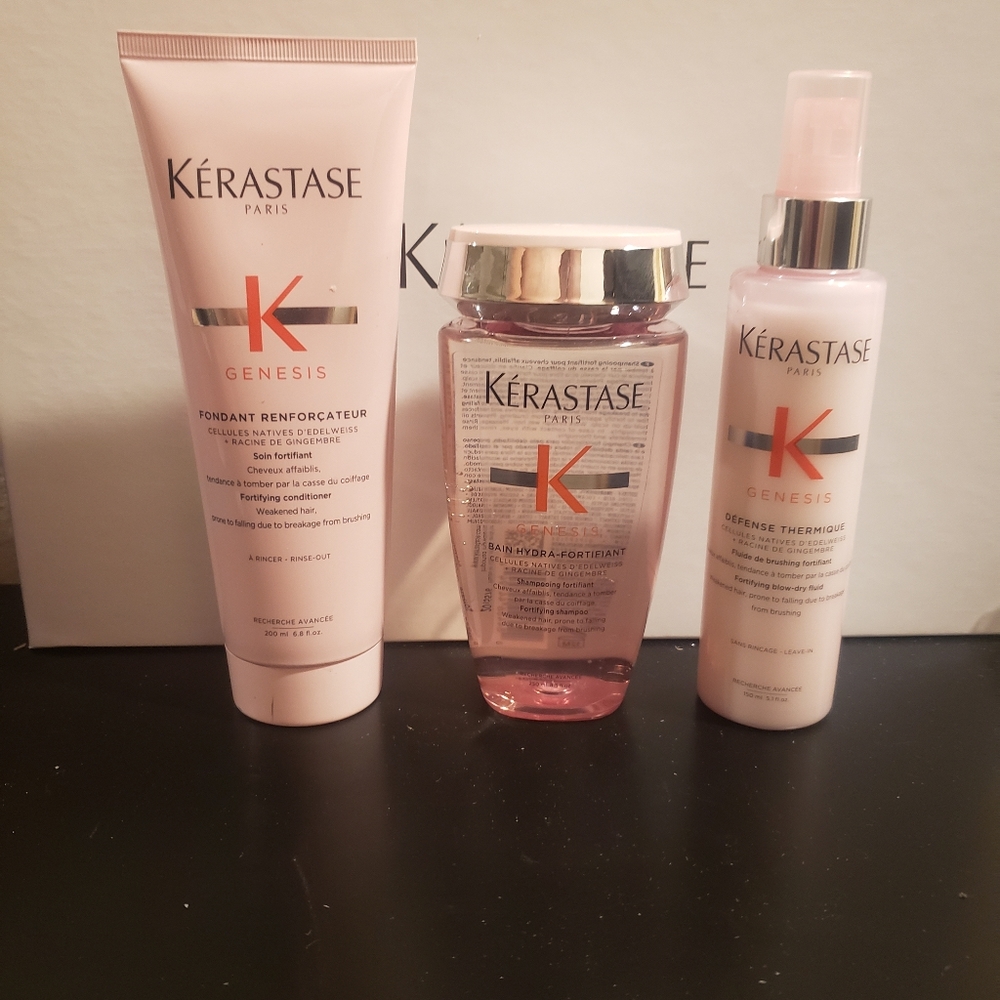 Kerastase Genesis bundle shampoo,conditioner and thermique.